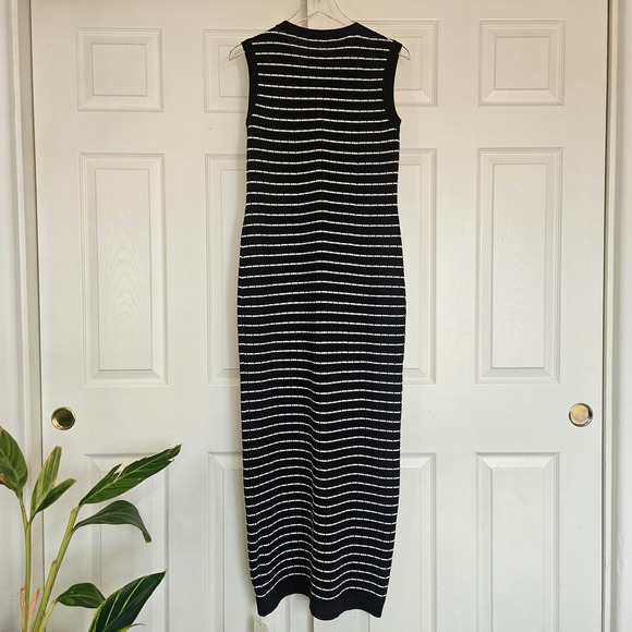 Commense Striped Metal Button Long Sweater Dress Size Small NEW Clean Girl Prep - Picture 10 of 10